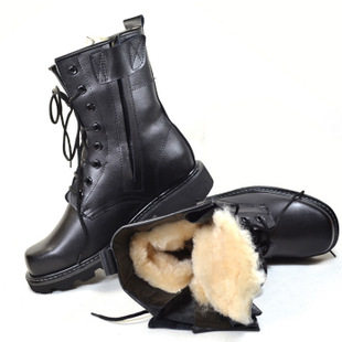 Boots militaires en cuir - chaud - Ref 1402355 Image 1