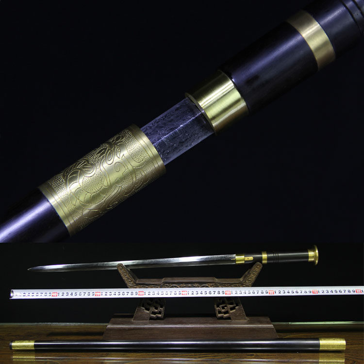 Longquan high-grade Ebony Pattern steel Stick the sword Lock catch Mountaineering Walking stick Self-defense Sword Cold weapon Edgein the Arts and crafts , Folk arts and crafts Features , Related sword , Swords  category - from Buy2taobao.com to provide professional Taobao agent buy service