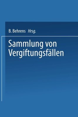 【预订】Sammlung Von Vergiftungsfallen: Unte...