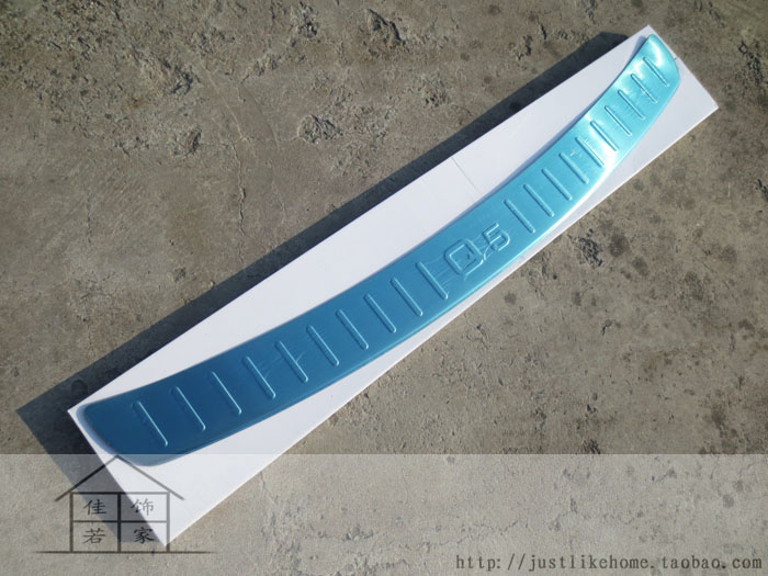 13-16款奥迪Q5改装专用不锈钢后护板 尾箱防刮车漆后杠踏板装饰贴