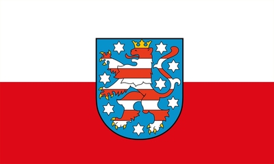 德国图林根州旗 90 X 150 CM 3 X 5 FT Thuringia State Flag