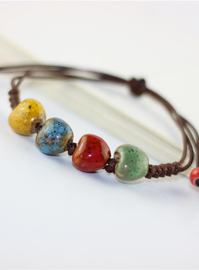 原创民族风陶瓷工艺品手链