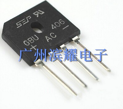 SEP正品 4A600V整流桥 全新原装GBU406 铜脚 扁桥 桥堆 直拍