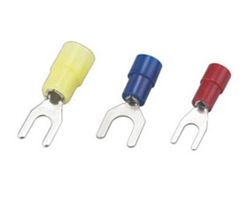 绝缘端子 SNYB5.5-4 S叉形端子500只包  紫铜尼龙 1.0厚