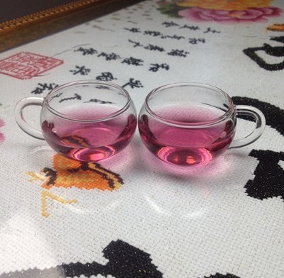 耐高温带把80ml功夫茶杯