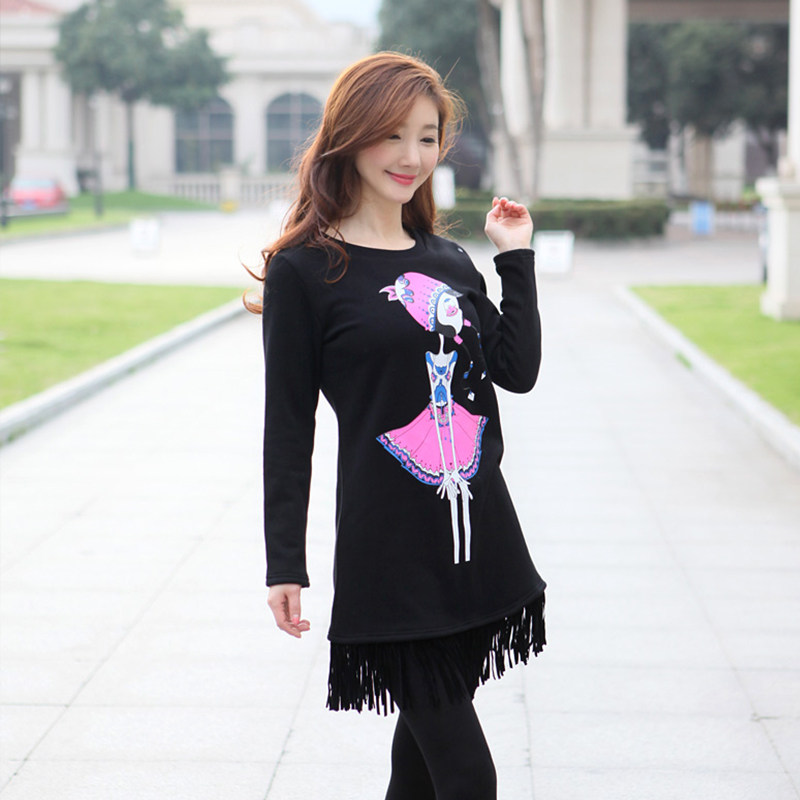 昕蓝大码女装2019秋新款韩版抓绒流苏打底连衣裙9517|msdalam kategori Butik wanita / wanita, wanita saiz besar - dari Buy2taobao.com untuk memberikan perkhidmatan ejen Taobao profesional membeli