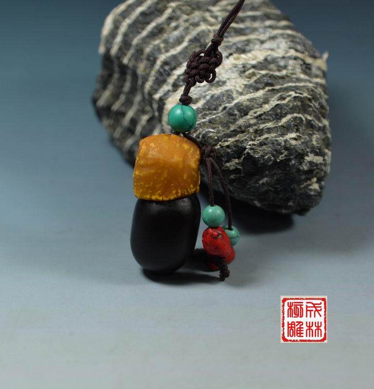 缅茄菩提子挂件 滴血莲花菩提子 紫檀橄榄核雕 星月菩提子 沉香