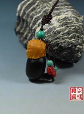 缅茄菩提子挂件 滴血莲花菩提子 紫檀橄榄核雕 星月菩提子 沉香