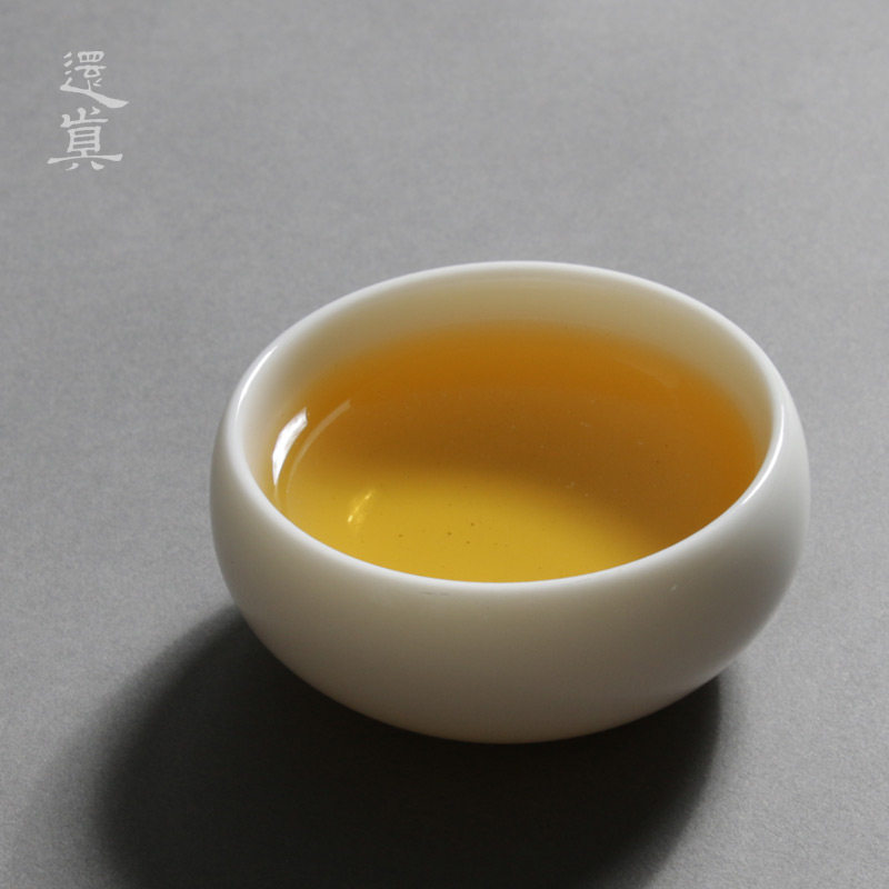 还真白瓷单杯手工白瓷小主人杯闻香茶杯陶瓷羊脂玉杯茶具品茗杯