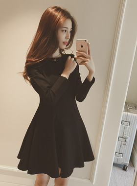 2021新款长袖打底裙大码伪娘变装衣服女装大佬短裙性感夜店连衣裙