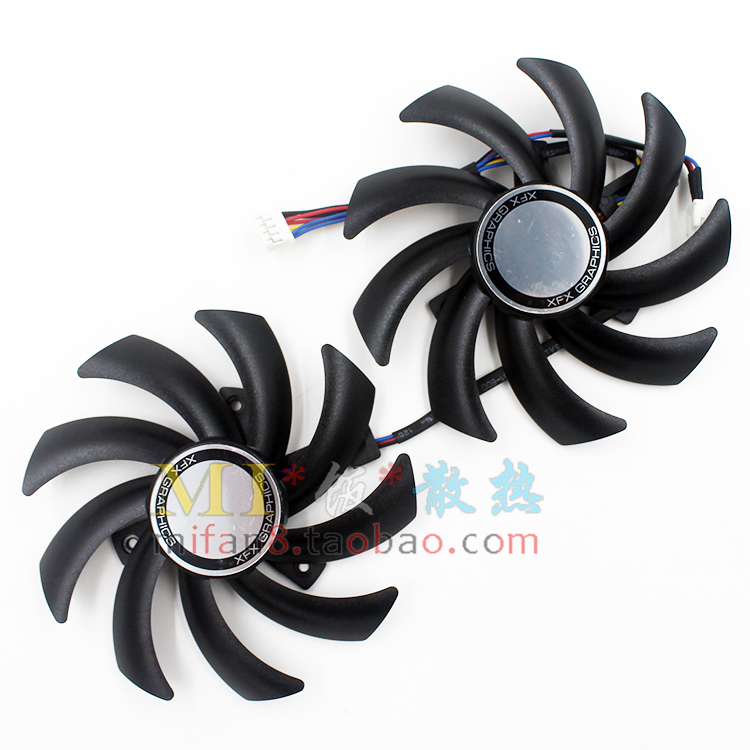 原装  XFX   讯景  R9 280X 270X魔尊 290X黑狼   显卡散热双风扇