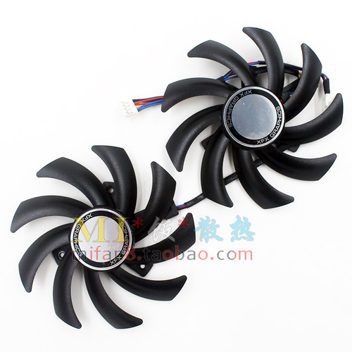 原装  XFX   讯景  R9 280X 270X魔尊 290X黑狼   显卡散热双风扇