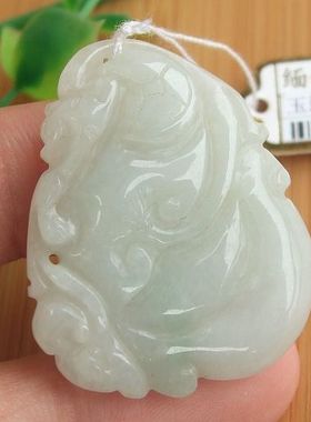 94072玉琳阁翡翠 实物拍图 缅甸玉天然A货翡翠如意葫芦吊坠