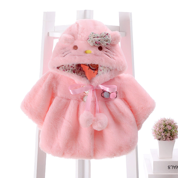 Cape pour fille en flanelle - Ref 2157369 Image 1