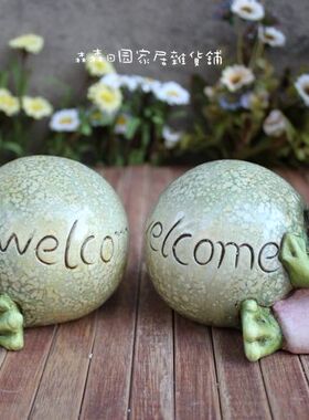 现代时尚欧美情人节青蛙装饰品