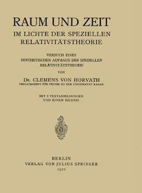 【预订】Raum Und Zeit Im Lichte Der Speziell...