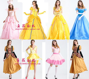 新款万圣节服装高贵奢华冰雪奇缘宫廷艾莎公主女王装扮舞台表演款
