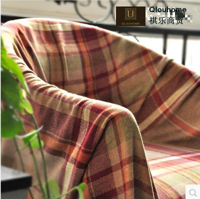 外贸出口原单包邮格子沙发巾