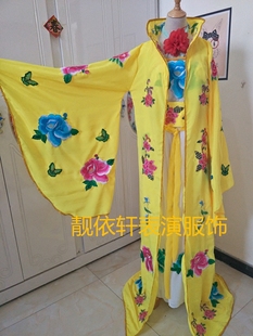 定制李玉刚反串表演服服古装黄色舞蹈戏曲服舞台演出服唐装古筝春