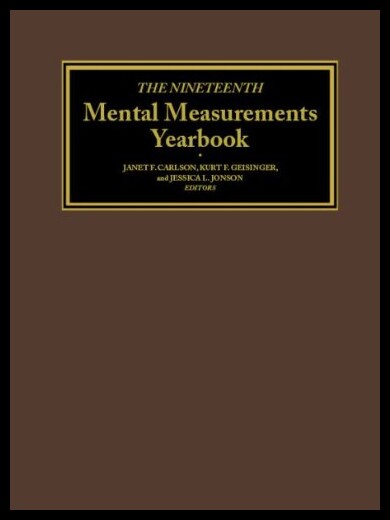【预售】The Nineteenth Mental Measurements Yea