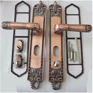 红古防盗门锁 防盗门把手 防盗门锁面板 防盗门锁批发