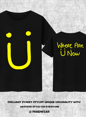 Where Are U Now t恤DJ Skrillex Diplo Justin Bieber 短袖 衣服