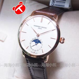 现货Frederique Constant康斯登 玫瑰金自产瑞士机械腕表 703V3S4