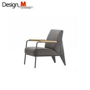 armchair真皮艺术客厅沙发椅 salon fauteuil Design创意家具