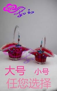直销采薇篮子/小花篮/藤编手提篮子/舞蹈花篮/罗敷行花篮道具