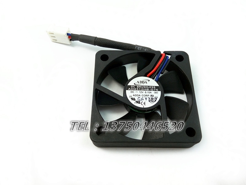 ADDA 5CM/厘米 5010 12V 0.15A 双滚珠 静音散热风扇AD0512HB-G76