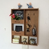 doorway Retro Wall mounted Debris Storage Shelf Decoration Display rack Entrance key Hooks storage box