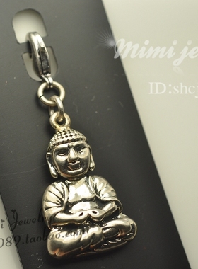 丹麦禅意佛像钥匙扣挂坠