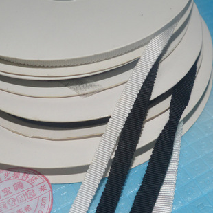 7\10\15mm本白\黑色人造丝帽带 柔软人造丝螺罗纹帽带背带吊带