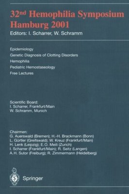 【预订】32nd Hemophilia Symposium Hamburg 2001