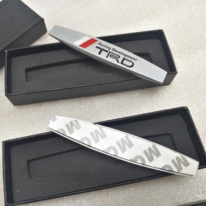 丰田改装TRD叶子板车贴 翼子板侧边TRD贴标TRD金属改装个性车标