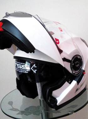 55-62LS2双镜片摩托车头盔揭面盔