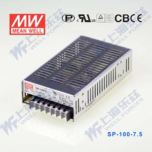 SP-100-7.5台湾100W 7.5V开关电源13.5A直流稳压PFC工控PLC