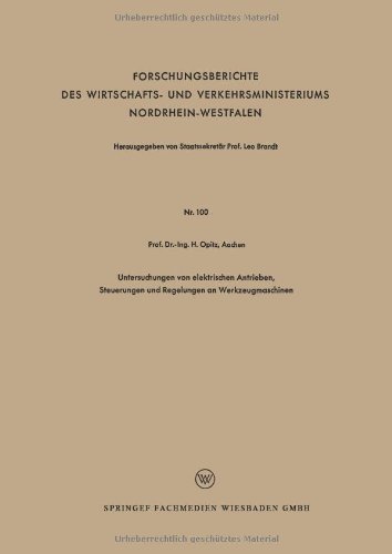【预售】Untersuchungen Von Elektrischen Antrieben, Ste...