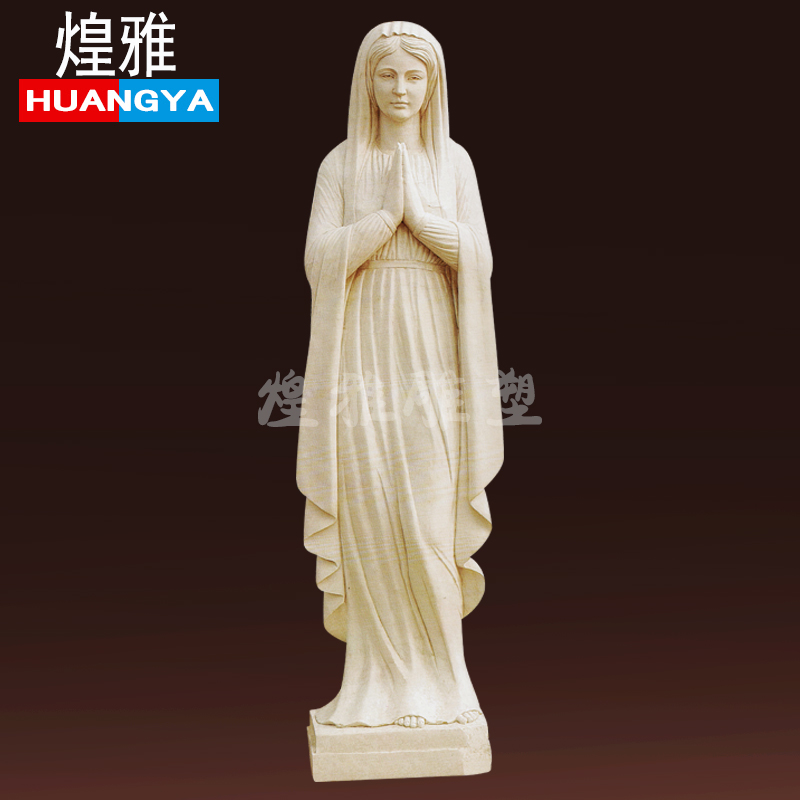 煌雅新款GRC水泥砂岩雕塑侍女玻璃钢浮雕摆件景观工艺品雕刻定制