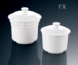 限时国产酒店餐具镁质白瓷韩式陶瓷汤锅窝碗迷你带盖炖盅富贵