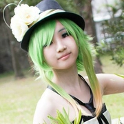 [萌萌 派] Vocaloid v home GUMI Camellia COS màu xanh lá cây cosplay tóc giả - Cosplay