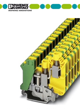 德国 凤凰菲尼克斯UK10-TWIN-PE 接地端子 一进两出黄绿3001433