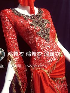 鸿舞衣肚皮舞袍子 四件套 超闪亮