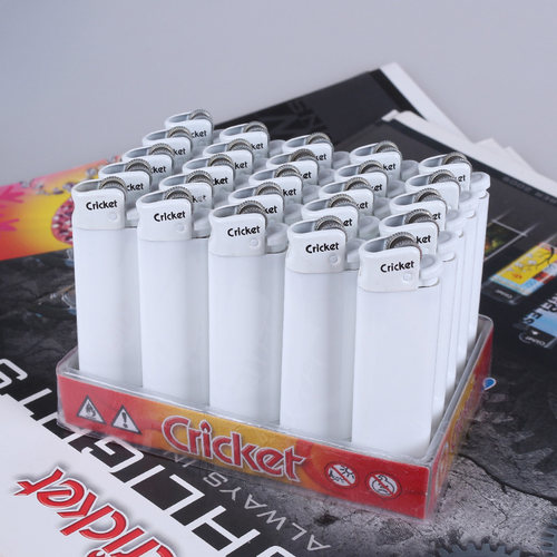 草蜢全白光版防爆砂轮明火打火机