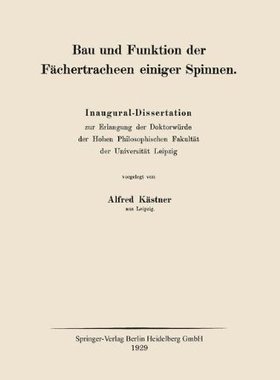 【预订】Bau Und Funktion Der Fachertracheen ...