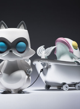 [MSX]顺丰包邮 Coarse coarsetoys Permanent Guest  鱼遛缸白色