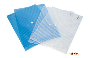 得力5501正品 A4按扣资料文件袋按扣式透明档案公文套袋10个/包