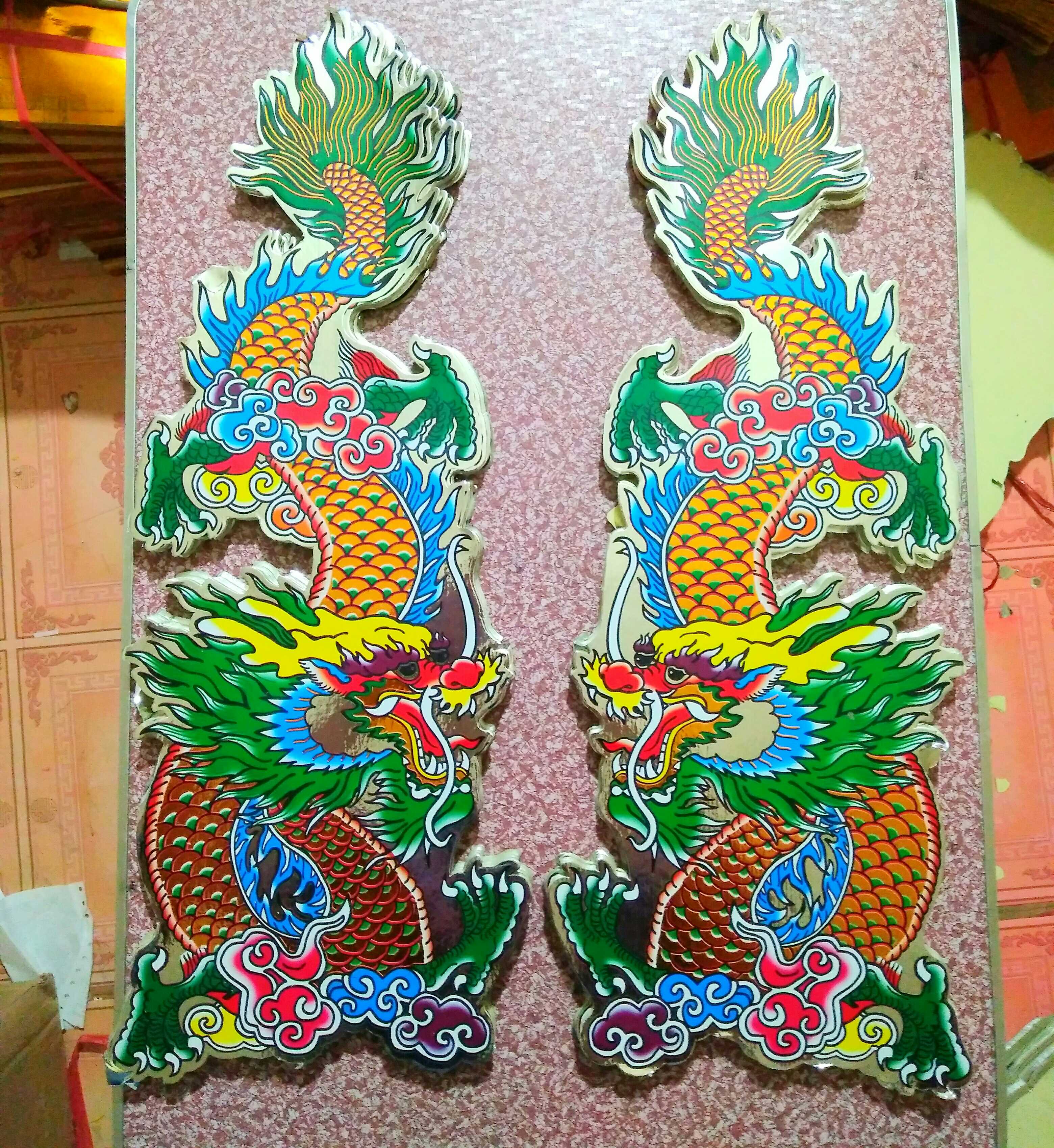 潮汕拜神用品配件纸扎铝纸凤50对