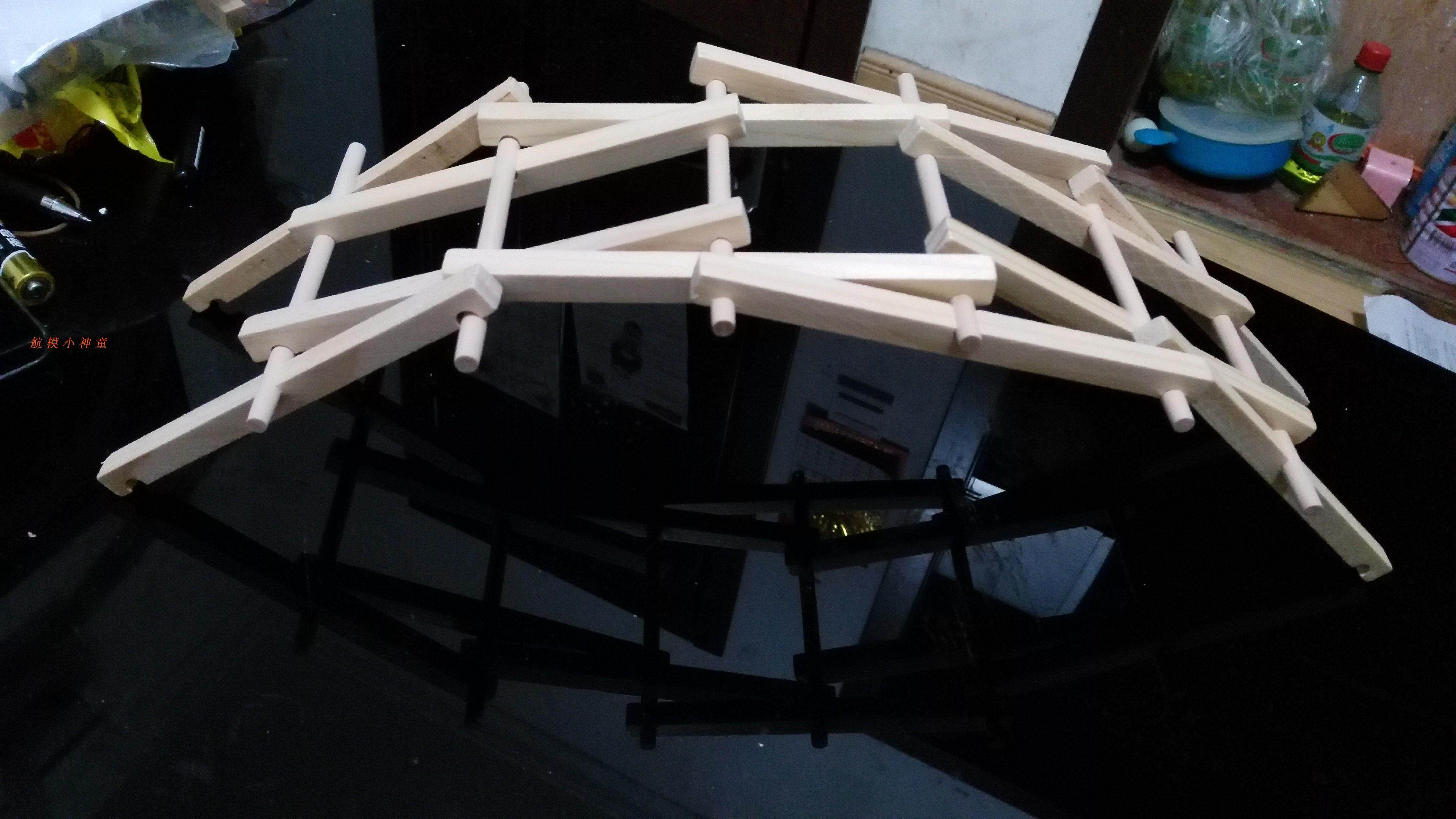 力学原理桥梁益智制作小发明科普科学实验 倍力桥 手工课 diy模型