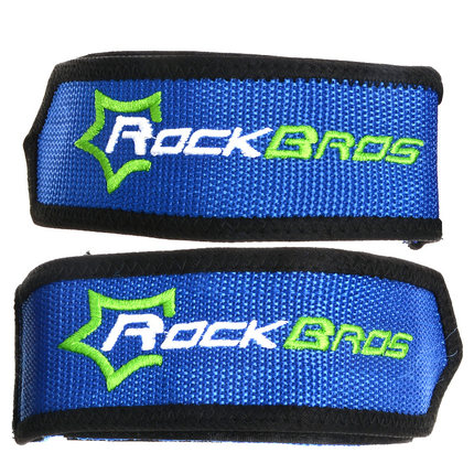 洛克兄弟死飞自行车脚踏板狗嘴套束带脚套绑带束脚带魔术贴 一对